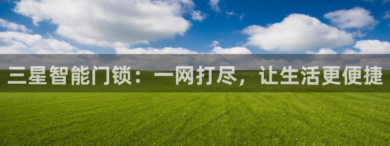 开丰娱乐官网登录网址：三星智能门锁：一网打尽，让生活更便捷