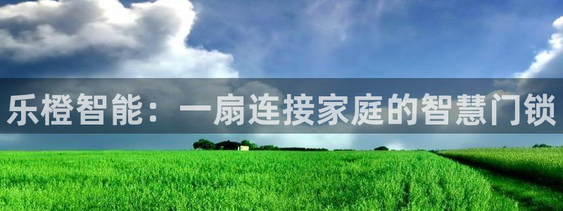 开丰娱乐上：乐橙智能：一扇连接家庭的智慧门锁