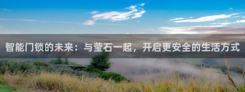 开丰娱乐后：智能门锁的未来：与莹石一起，开启更安全的生活方式