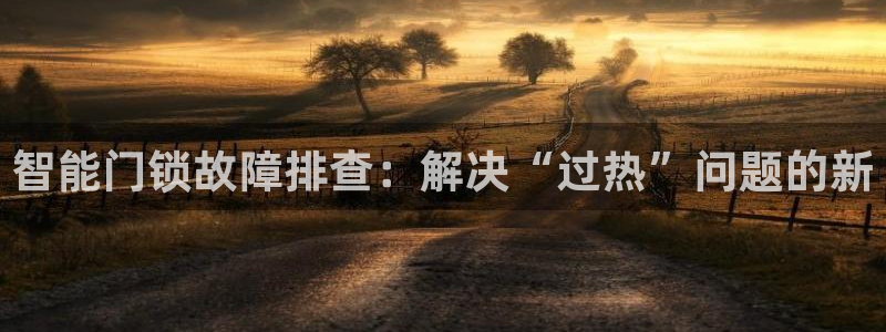 开丰娱乐月7O667：智能门锁故障排查：解决“过热”问题的新