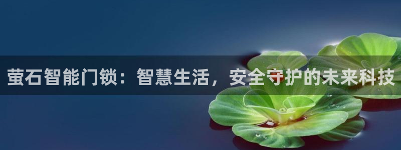 开丰娱乐左7O667：萤石智能门锁：智慧生活，安全守护的未来