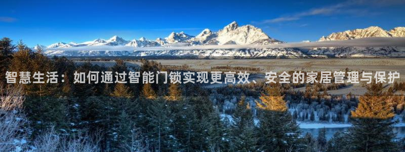 开丰娱乐登陆：智慧生活：如何通过智能门锁实现更高效、安全的家